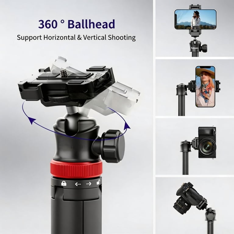Portable Aluminum Alloy Selfie Stick For Phone Cameras | Home & Kitchen thumbnail 13