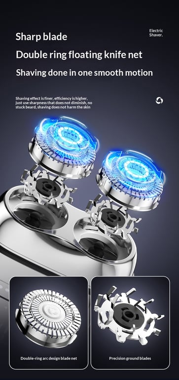 LED Digital Display Portable Mini Electric Shaver | Fast-Charging thumbnail 13