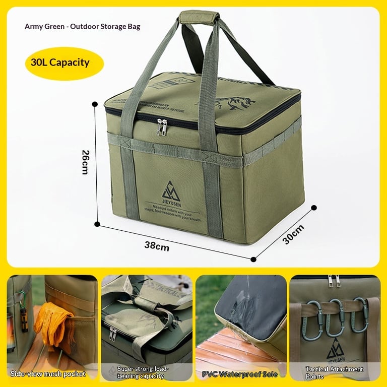 Tactical Camping Gear Storage Bag | 42L & 30L Outdoor Organizer thumbnail 5