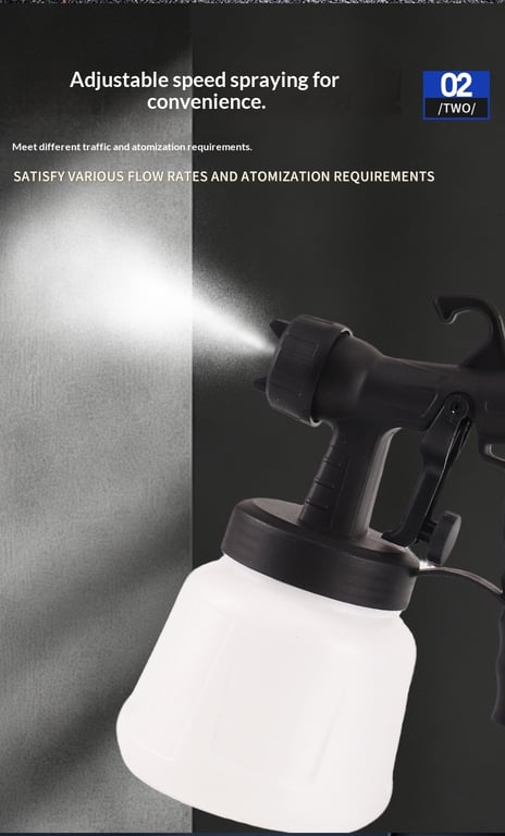 High-Pressure Electric Spray Gun for Paint | Professional Atomizing thumbnail 10