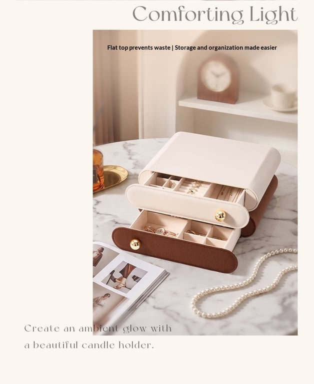 Drawer-Style Jewelry Box Large Capacity Multi-Functional Modular Storage Case thumbnail 5
