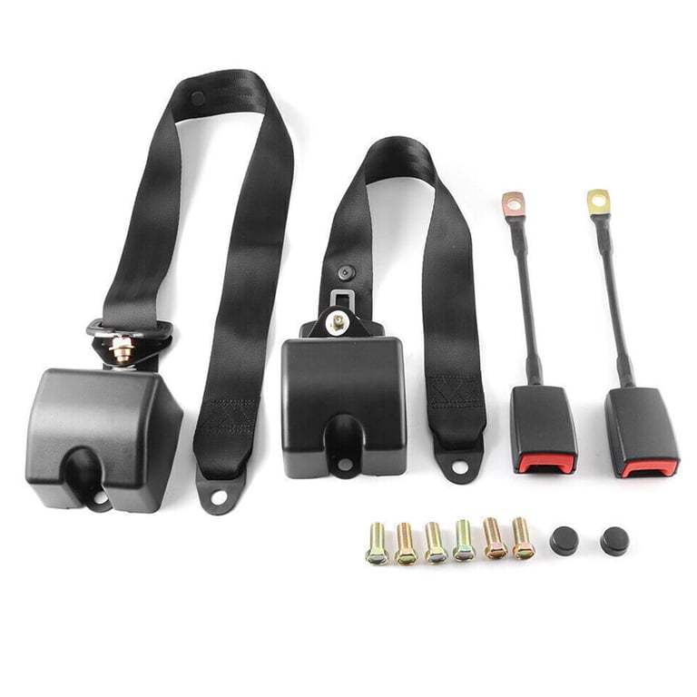 Universal 3-Point Inertia Seat Belt Kit | 2 Sets for Cars & Trucks thumbnail 4