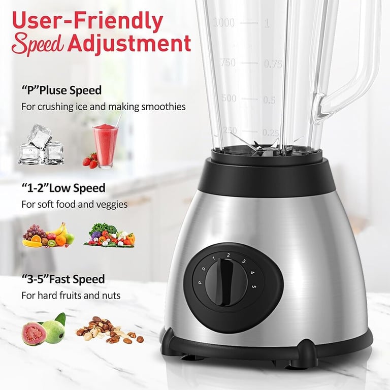 800W Blender Smoothie Maker Ice Crusher | Professional Mixer Canada thumbnail 15