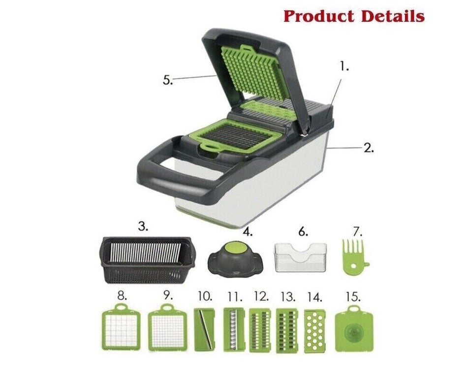 16-in-1 Vegetable Cutter & Peeler | Fast Salad Prep Tool thumbnail 6