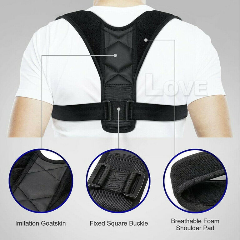 Posture Clavicle Support Corrector Back Straight Shoulders Brace Strap thumbnail 7