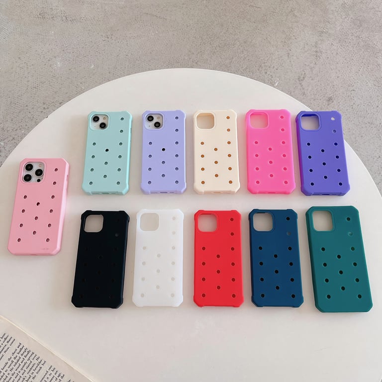 Silicone Hole Phone Case | Protective 3D Perforated Cover Canada thumbnail 11
