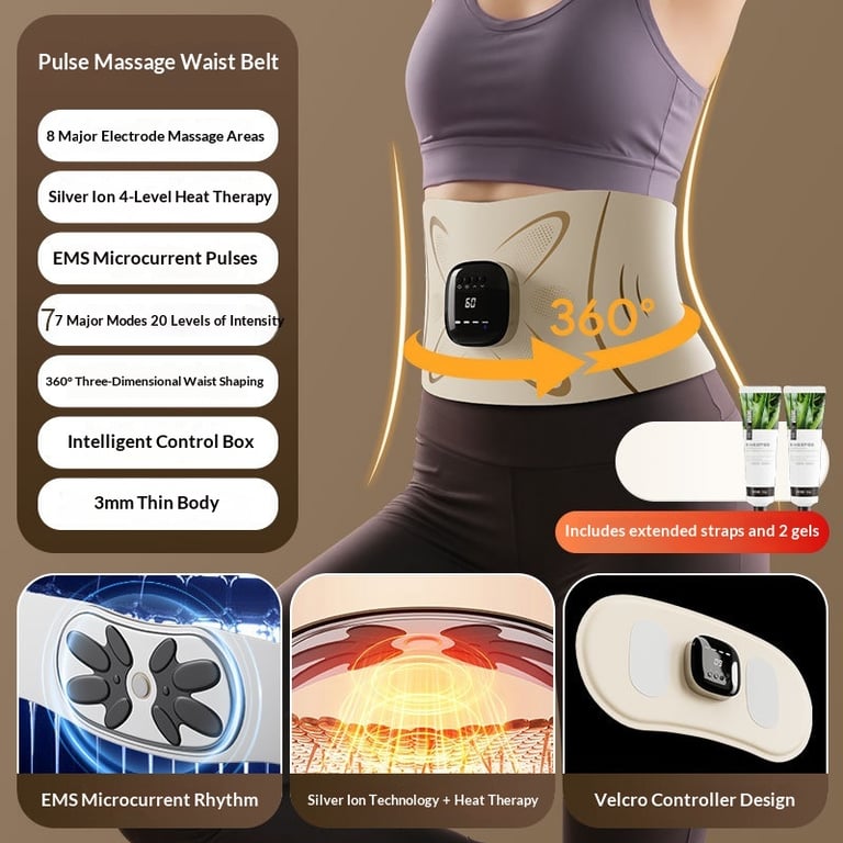 Low-Current Heating Lumbar Massage Device | EMS Waist Belt thumbnail 18