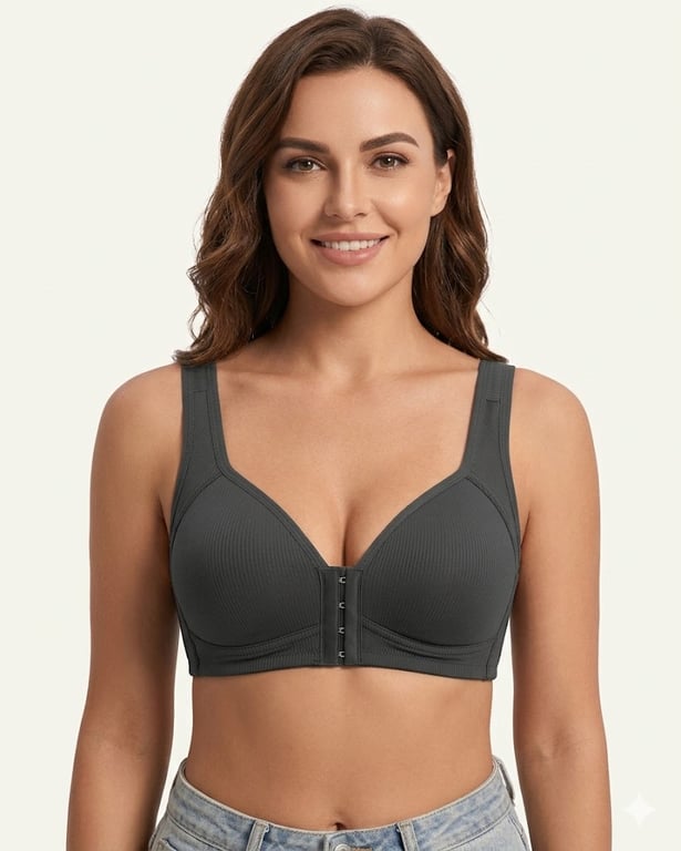 Easy-On Front Closure Wireless Support Bra thumbnail 8