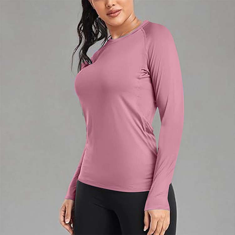 Women's Quick-Drying Sports T-Shirt Shapewear | Long Sleeve Athletic Top thumbnail 4