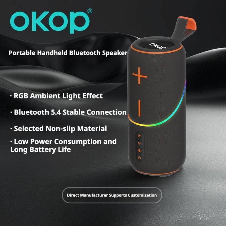 KP-806 Portable Bluetooth Speaker | Home & Kitchen Audio with RGB Lighting thumbnail 11