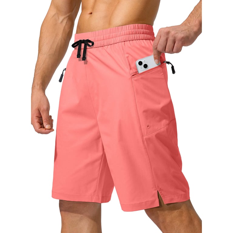 Men's Quick Dry Beach Shorts with Pockets | Drawstring Swim Trunks thumbnail 3