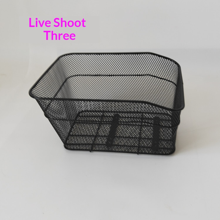 Mountain Bike Rear Rack Basket | Durable Metal Mesh Storage thumbnail 8