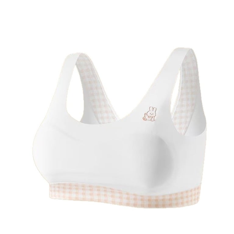 Ice-Silk Training Bra for Young Girls | Posture-Correcting Chest Pad