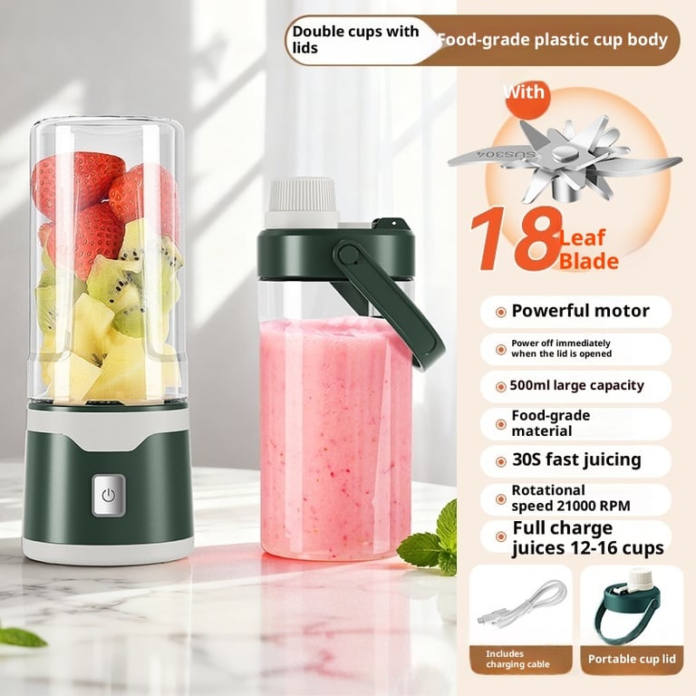 Portable USB Rechargeable Electric Juicer Cup | 500ML Blender thumbnail 10