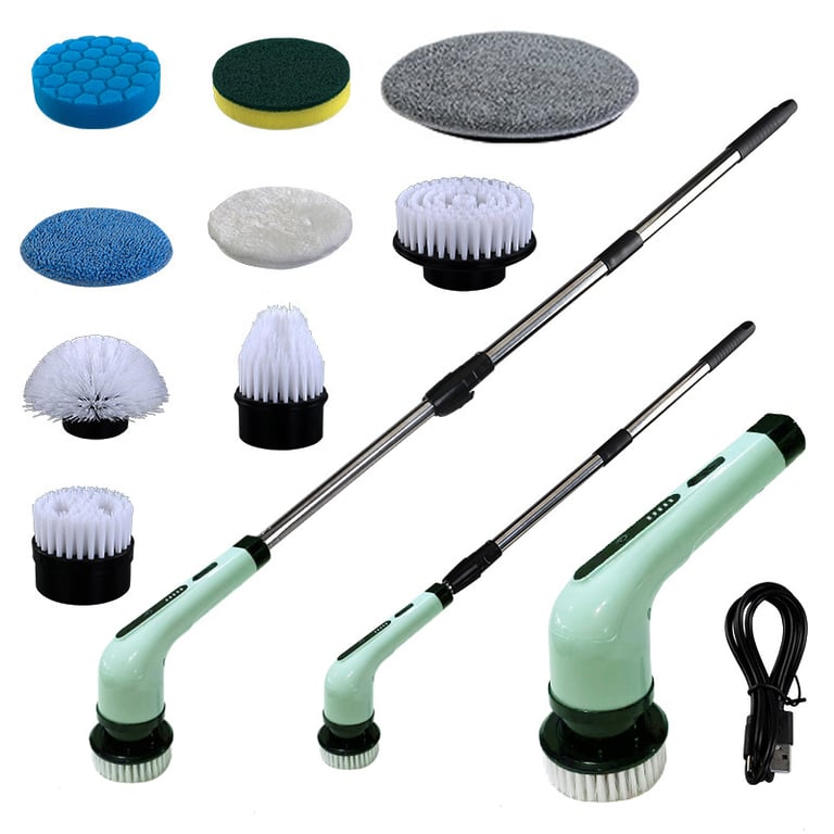 Electric Cleaning Brush with Extendable Handle | Cordless Scrubber thumbnail 11