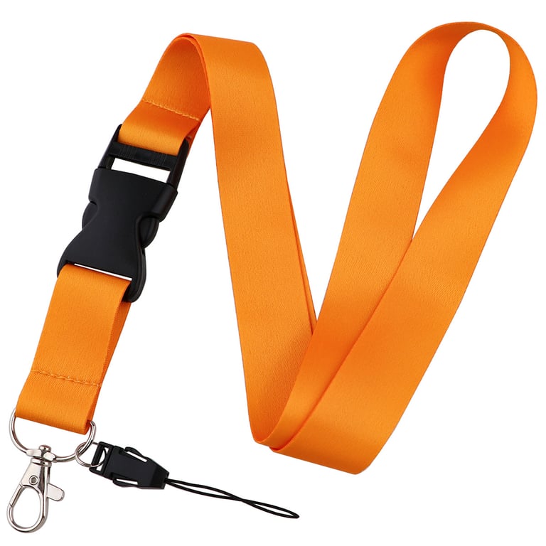 Elegant Solid-Color Phone Lanyard | Secure Neck Strap with Metal Clasp thumbnail 5