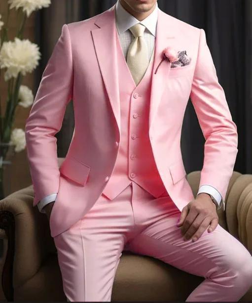 Elegant Business Banquet Suit Set For Men | Three-Piece Formal Wear thumbnail 11