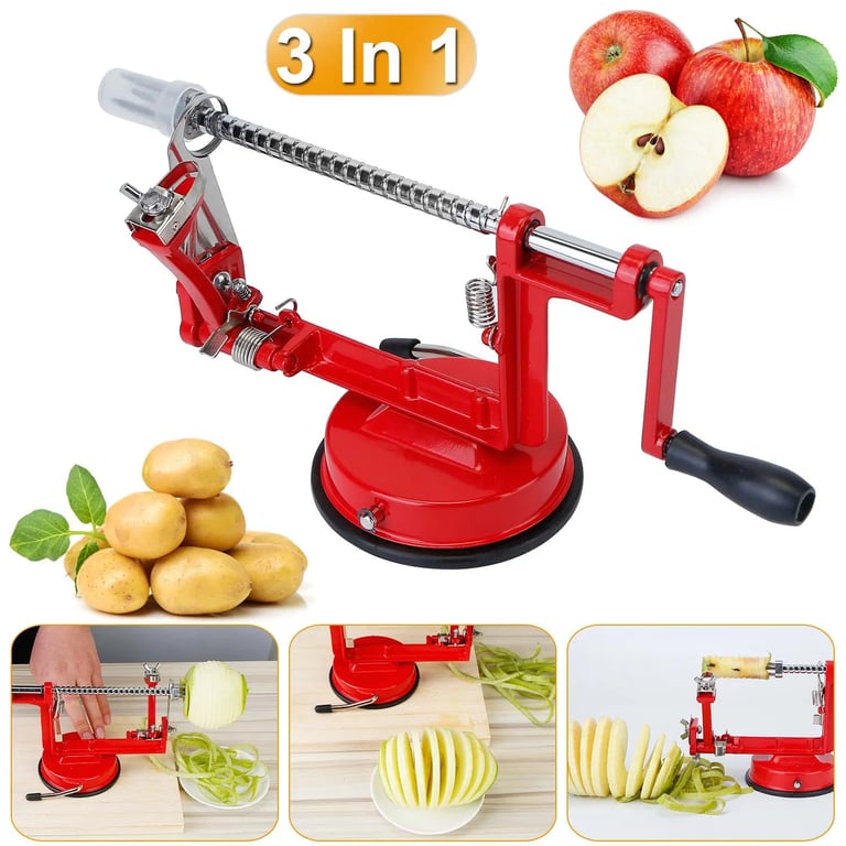 3-in-1 Apple Peeler Slicer Corer | Stainless Steel Manual Fruit Peeler thumbnail 2