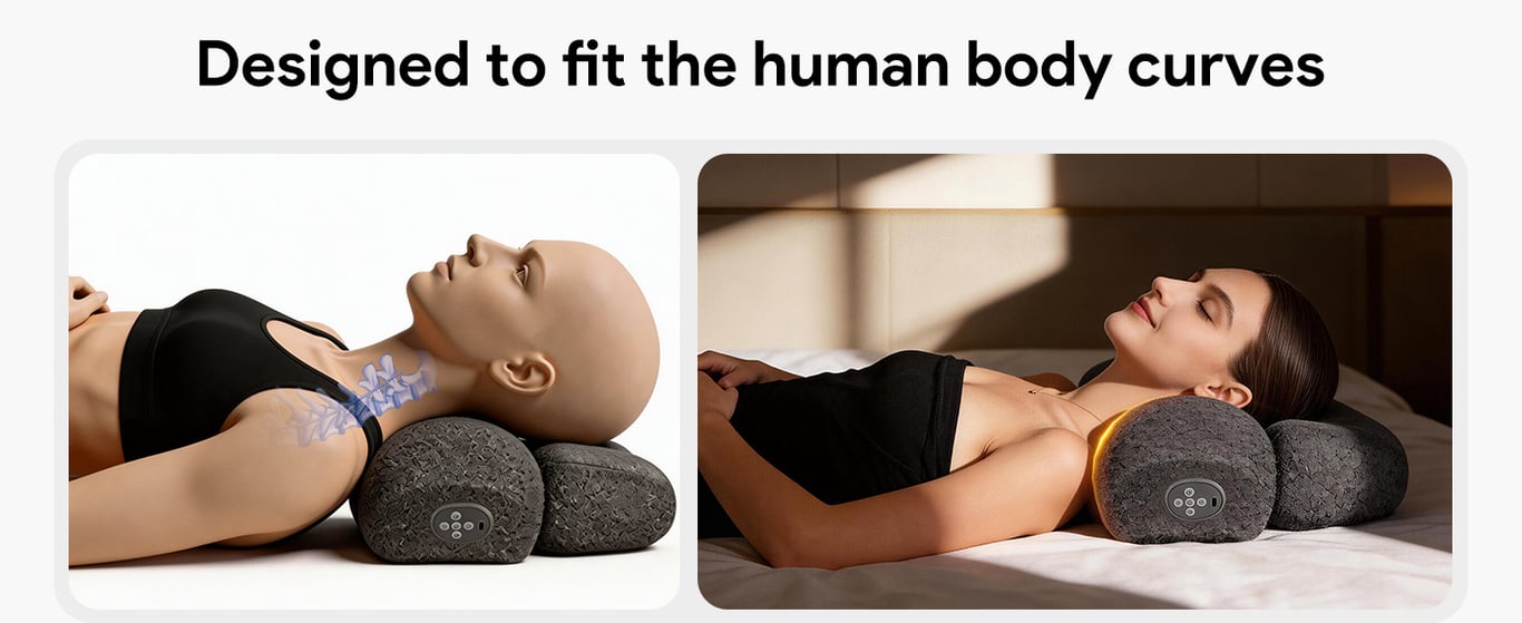 Vibrating Temperature-Controlled Heating Cervical Massage Pillow | Neck Pain Relief thumbnail 4