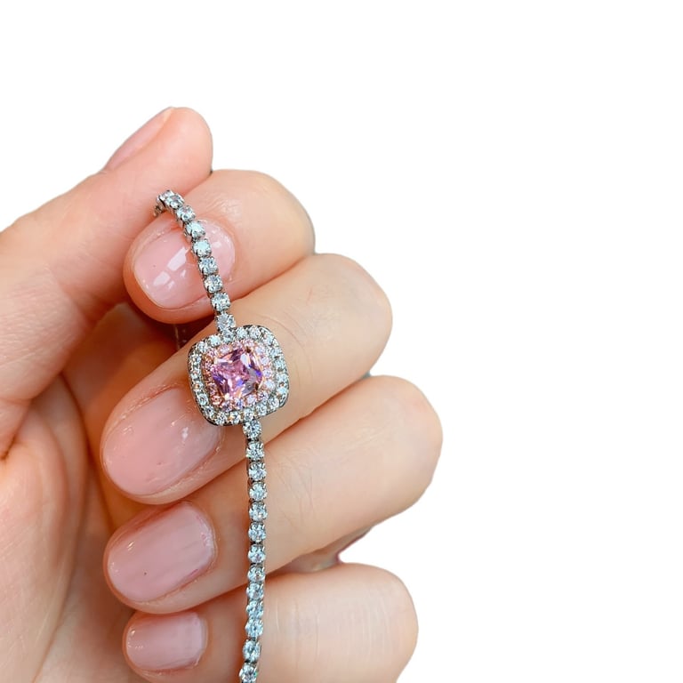Women's Zircon Fashion Earring Ring And Bracelet Set | Home & Kitchen - image 1