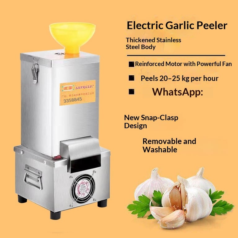 Automatic Garlic Peeler Machine | Commercial 20-25kg/hr Capacity thumbnail 5
