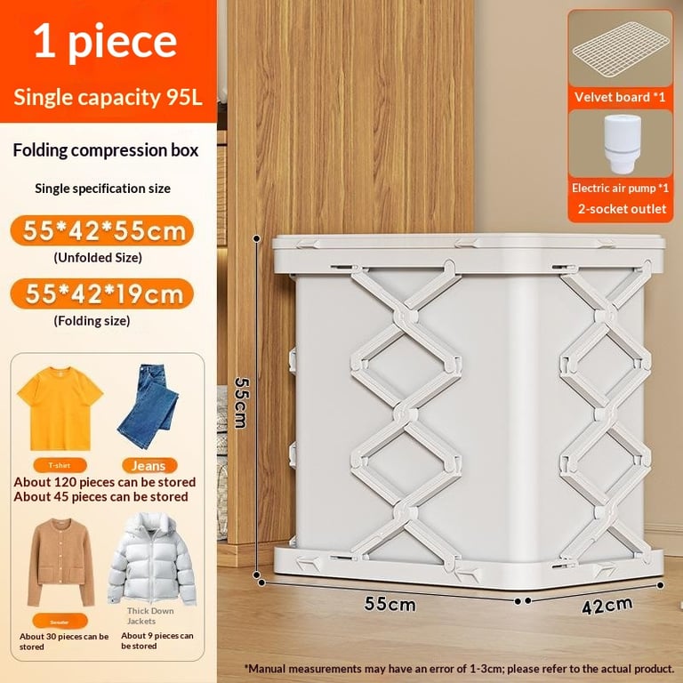 Foldable Plastic Storage Cabinet No Installation | Multi-Layer Organizer thumbnail 5
