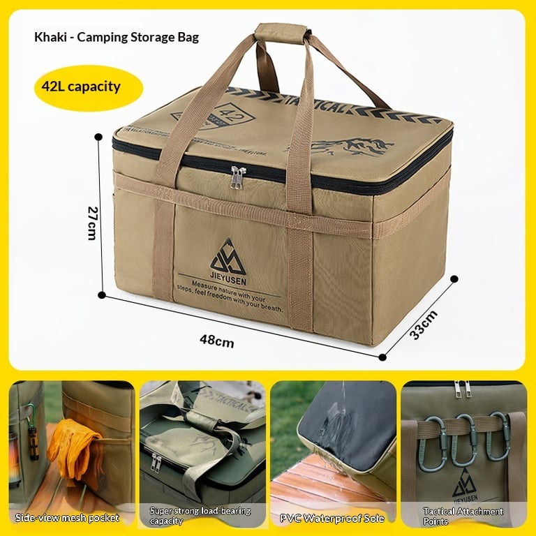 Tactical Camping Gear Storage Bag | 42L & 30L Outdoor Organizer - image 1