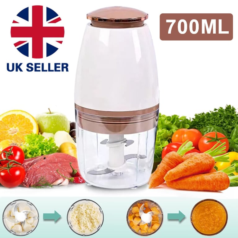 700ML Electric Food Processor Vegetable Chopper Multi Blender | Canada thumbnail 12