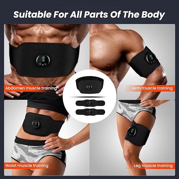 Portable EMS Massage Waist Belt Three-Piece Set | Muscle Toning thumbnail 11