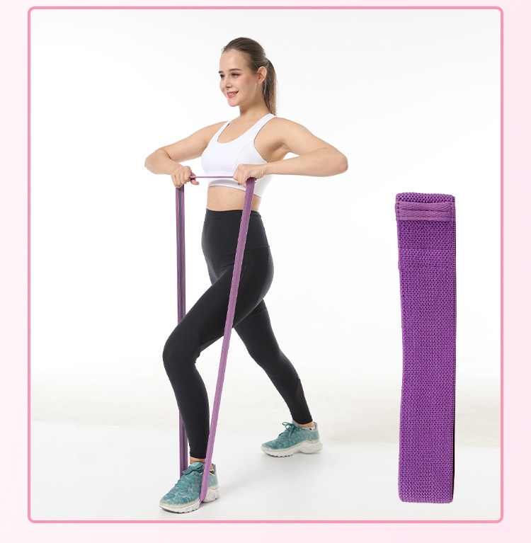 Fitness Waist-Slimming Pull-Up Resistance Band | Yoga Stretch Loop thumbnail 3