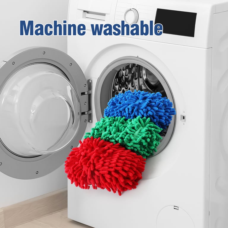 Microfiber Mop Slippers | Hands-Free Floor Cleaning, Machine Washable thumbnail 12