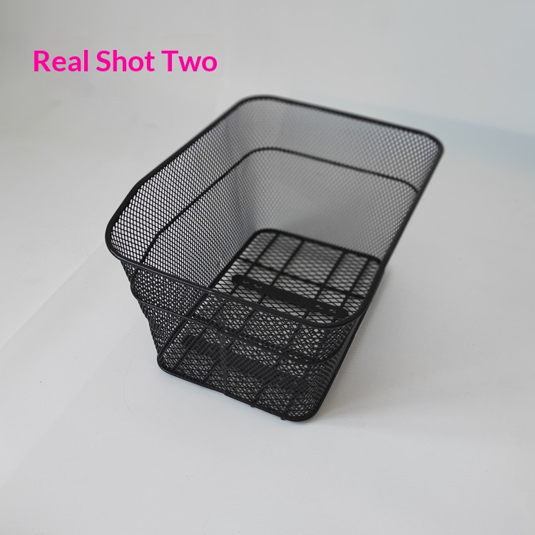 Mountain Bike Rear Rack Basket | Durable Metal Mesh Storage thumbnail 7