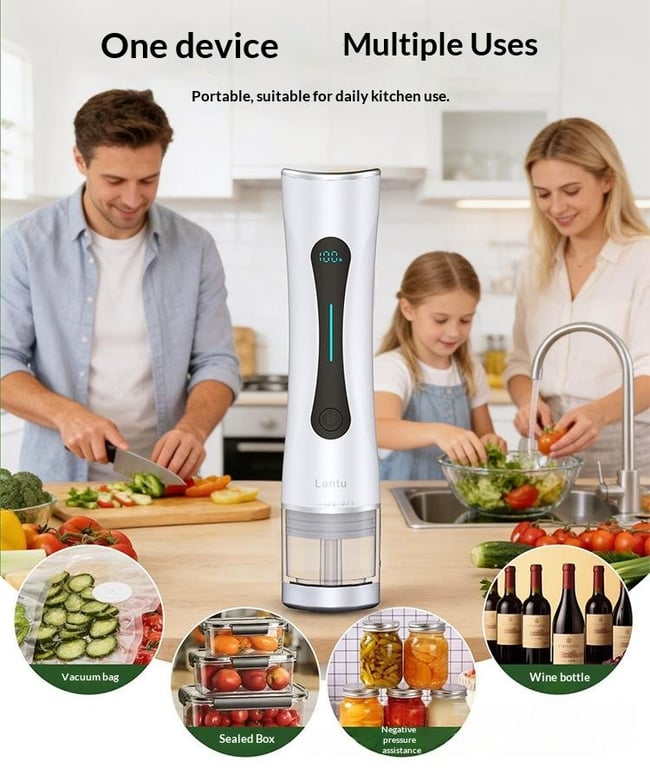 Vacuum Food Packaging Bag Set & Freshness Preserver | Home & Kitchen thumbnail 15
