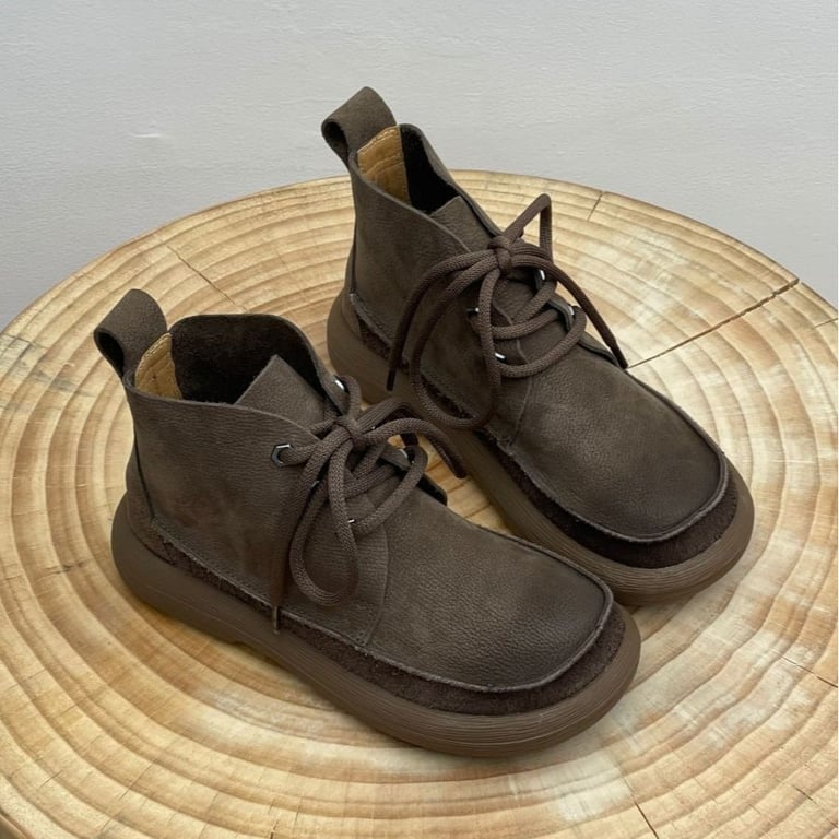 Women's Platform Round Head Ankle Boots | Comfort & Style thumbnail 5