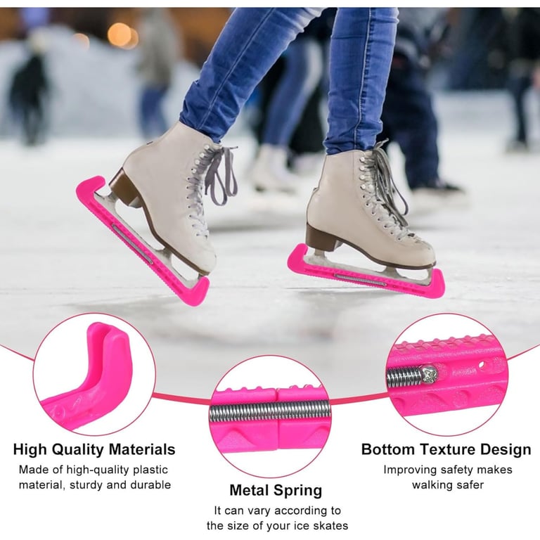 Pink Ice Skate Blade Guard | Universal Protection for Figure & Hockey Skates thumbnail 2