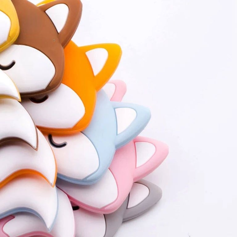 Food-Grade Silicone Baby Teether | Cartoon Fox Design | CA$13.59 thumbnail 9