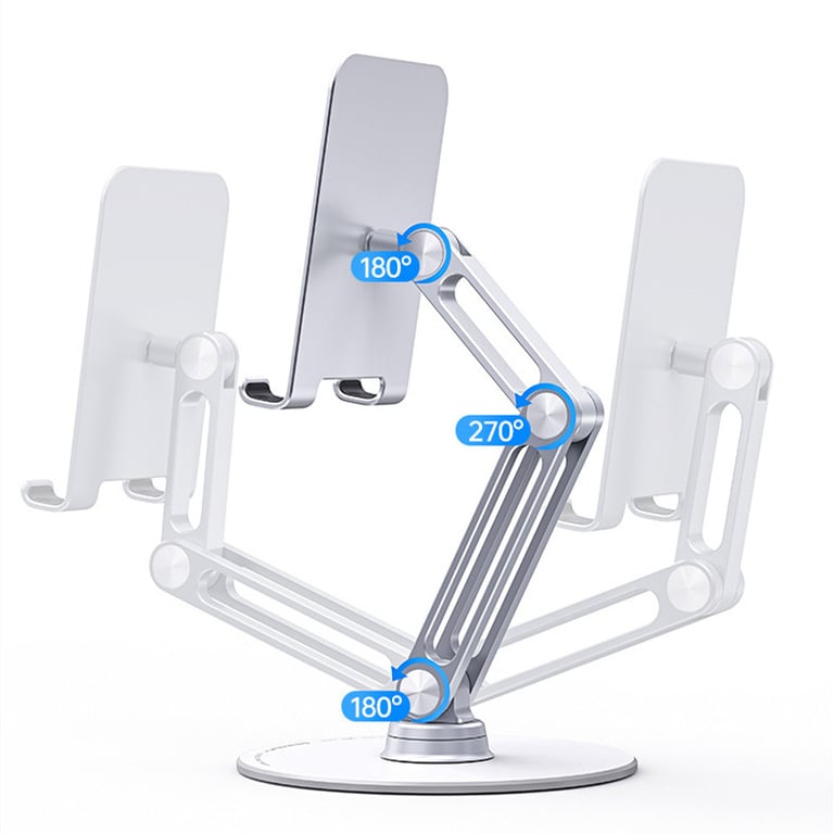Aluminum Alloy Tablet Stand | Adjustable Desktop Holder for iPad & Phone thumbnail 8