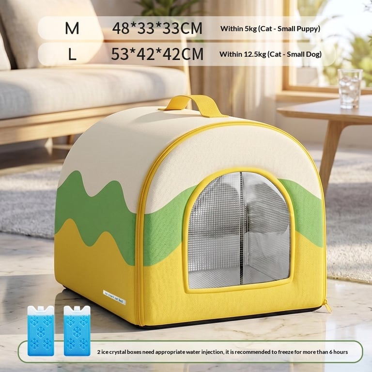 Portable Cooling Dog Bed All-Season | Ice Pack Pet Nest Canada thumbnail 4
