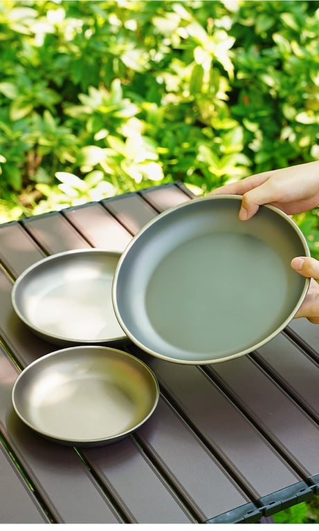 Pure Titanium Camping Dish | Lightweight Tableware for Outdoor Adventures thumbnail 11