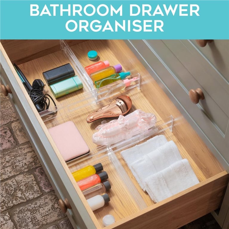 8Pcs Adjustable Drawer Dividers | Expandable Storage Organiser Set thumbnail 7