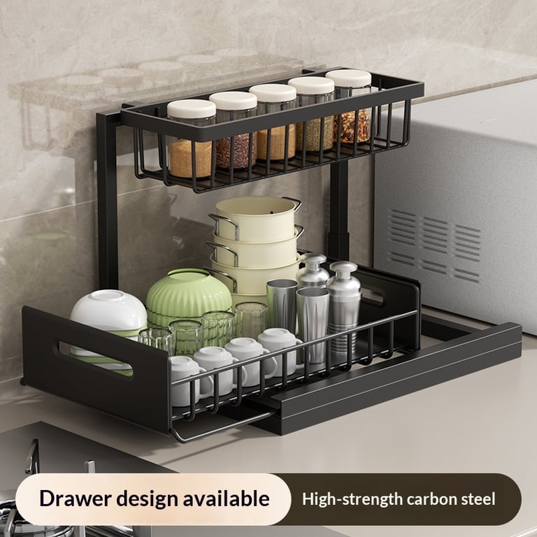 Under-Sink Storage Rack for Kitchen | Pull-Out Drawer Organizer thumbnail 5