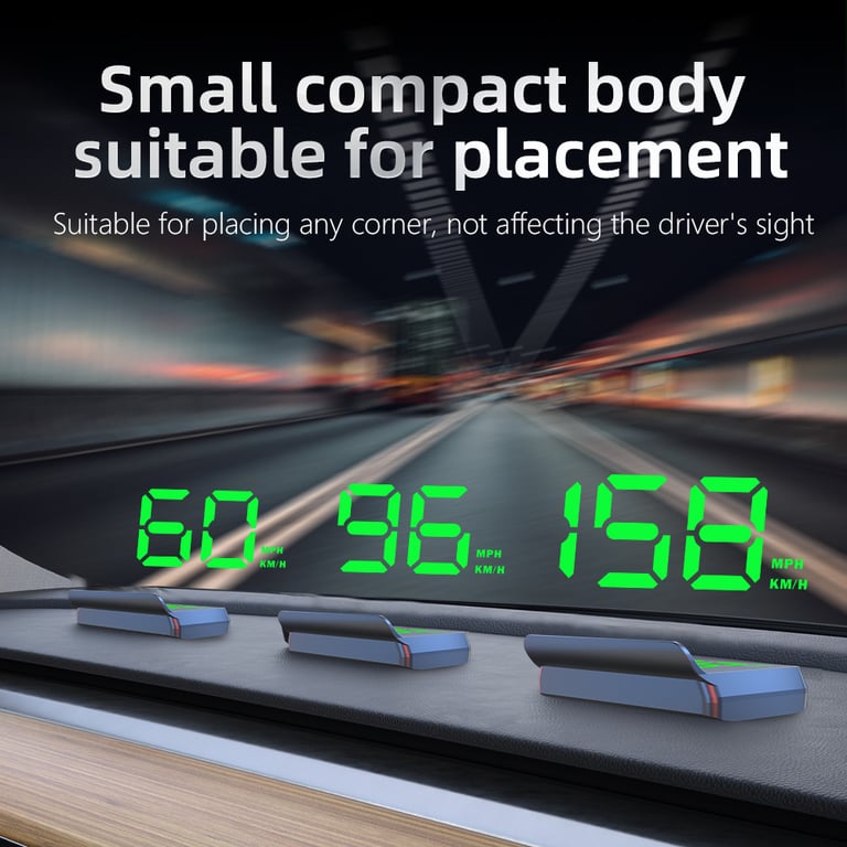 W2 Universal HUD Head-Up Display Car GPS Speedometer | Safe Driving thumbnail 15