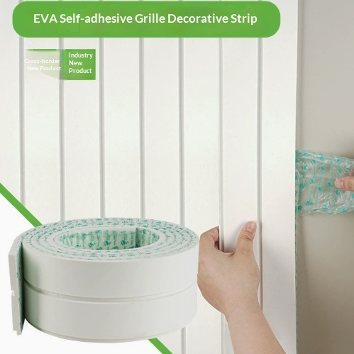 Self-Adhesive EVA Wood Grille Strips | Nail-Free Wall Paneling Canada thumbnail 11