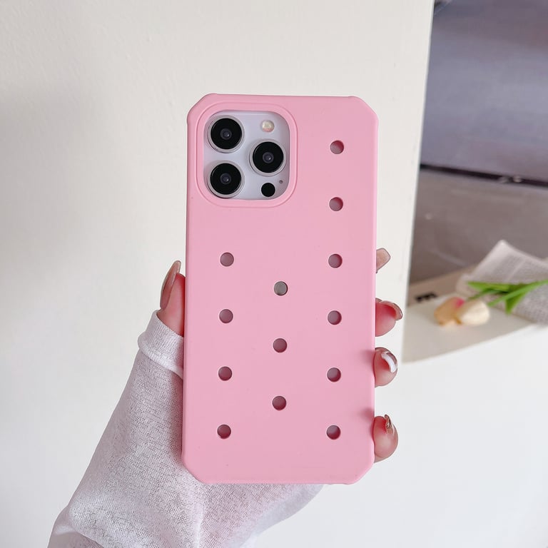 Silicone Hole Phone Case | Protective 3D Perforated Cover Canada thumbnail 8