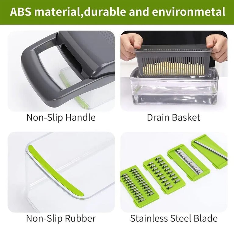 16-in-1 Vegetable Chopper Mandoline Slicer | Food Dicer Cutter thumbnail 11