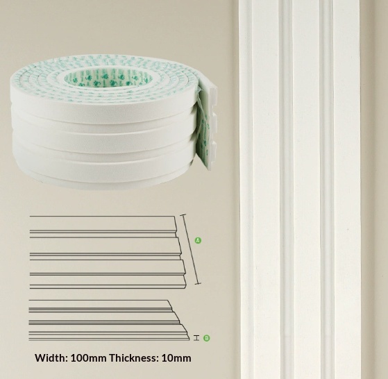 Self-Adhesive EVA Wood Grille Strips | Nail-Free Wall Paneling Canada