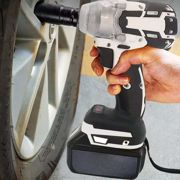 1000Nm Cordless Impact Wrench Drill Gun | 2 Battery Ratchet Driver