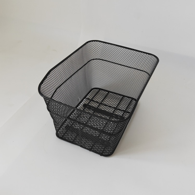 Mountain Bike Rear Rack Basket | Durable Metal Mesh Storage thumbnail 2
