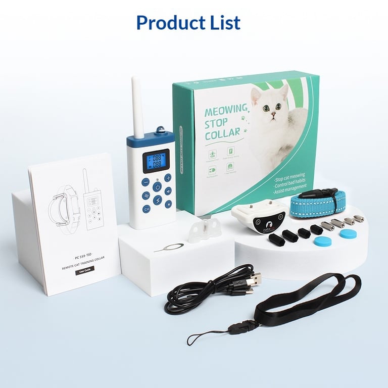 Remote Control Cat Training Collar | Waterproof Behavior Corrector thumbnail 6