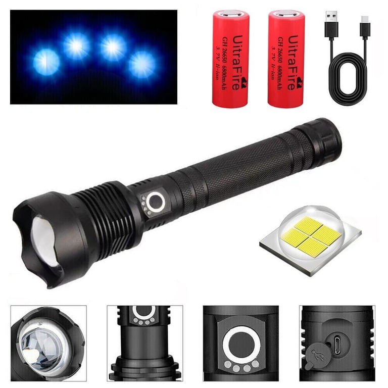 9900000LM LED Flashlight Zoom Rechargeable | Super Bright Torch thumbnail 16